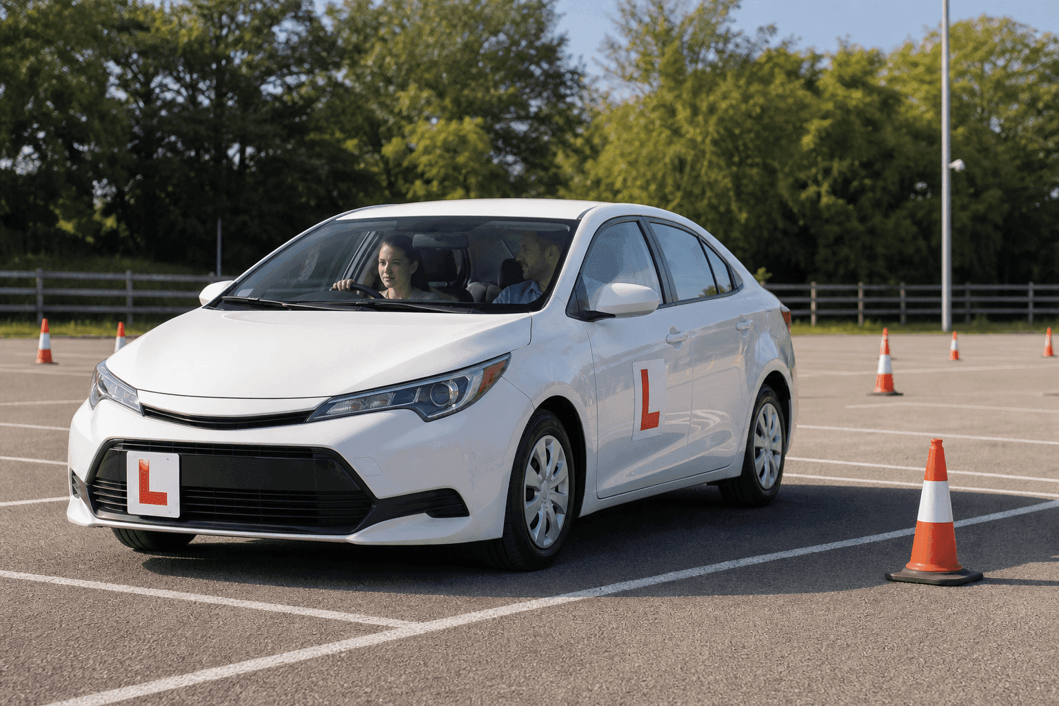 Mașină de școală folosită la instruire și examen — Auto David