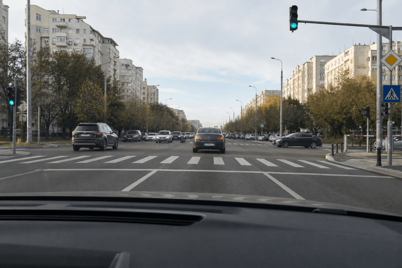 Pregătire în trafic urban înainte de examenul auto